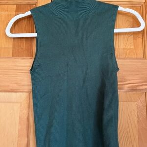 Madewell Sleeveless Ribbed Mockneck Tank